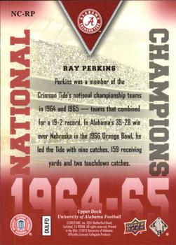 2012 Upper Deck University of Alabama - National Champions #NCRP Ray Perkins Back