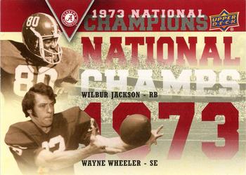 2012 Upper Deck University of Alabama - National Champions Dual #NCDJW Wayne Wheeler / Wilbur Jackson Front