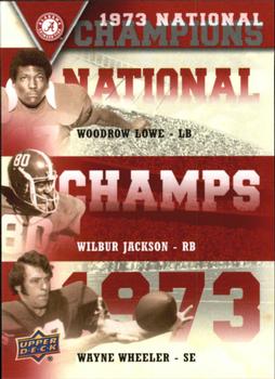 2012 Upper Deck University of Alabama - National Champions Triple #NCTLJW Wayne Wheeler / Wilbur Jackson / Woodrow Lowe Front