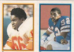 1984 Topps Stickers #16 / 166 Booker Reese /  Frank Lewis Front