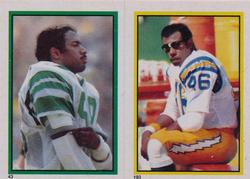 1984 Topps Stickers #43 / 193 Anthony Griggs /  Chuck Muncie Front