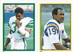 1984 Topps Stickers #45 / 195 Wilbert Montgomery / Charlie Joiner Front