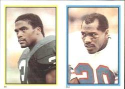 1984 Topps Stickers #94 / 244 Gerry Ellis / Willie Tullis Front