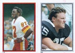 1984 Topps Stickers #112 / 262 Charlie Brown /  Howie Long Front
