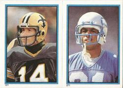 1984 Topps Stickers #121 / 271 Richard Todd / Zachary Dixon Front