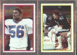 1984 Topps Stickers #137 / 149 Lawrence Taylor / Todd Christensen Front
