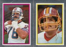 1984 Topps Stickers #141 / 153 Fred Smerlas / Jeff Bostic Front