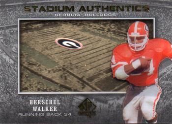 2012 SP Authentic - Stadium Authentics #SA-HW Herschel Walker Front