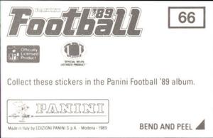 1989 Panini Stickers #66 Green Bay Packers Helmet Back