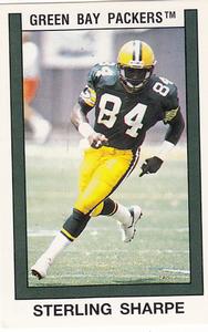 1989 Panini Stickers #69 Sterling Sharpe Front