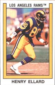 1989 Panini Stickers #78 Henry Ellard Front