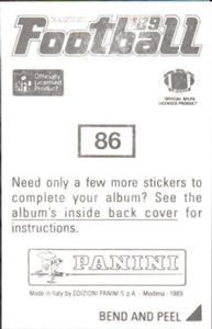 1989 Panini Stickers #86 Chris Doleman Back