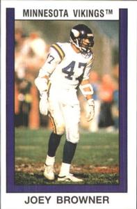 1989 Panini Stickers #91 Joey Browner Front