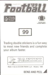 1989 Panini Stickers #99 Carl Lee Back