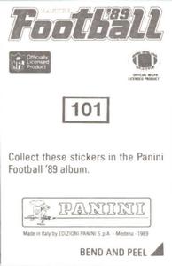 1989 Panini Stickers #101 Bobby Hebert Back