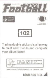 1989 Panini Stickers #102 Rueben Mayes Back