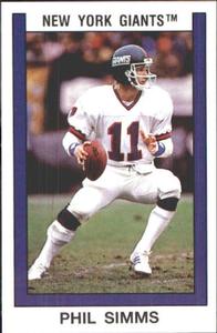 1989 Panini Stickers #115 Phil Simms Front