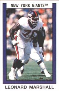 1989 Panini Stickers #116 Leonard Marshall Front