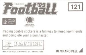 1989 Panini Stickers #121 New York Giants Helmet Back