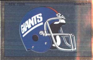 1989 Panini Stickers #121 New York Giants Helmet Front