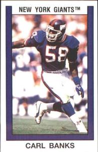 1989 Panini Stickers #123 Carl Banks Front