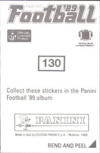 1989 Panini Stickers #130 Terry Hoage Back