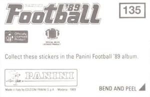 1989 Panini Stickers #135 Philadelphia Eagles Helmet Back