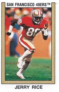 1989 Panini Stickers #161 Jerry Rice Front