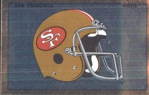 1989 Panini Stickers #163 San Francisco 49ers Helmet Front