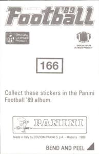 1989 Panini Stickers #166 Ronnie Lott Back