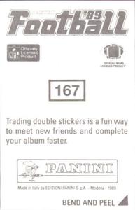 1989 Panini Stickers #167 Charles Haley Back