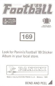 1989 Panini Stickers #169 Michael Walter Back