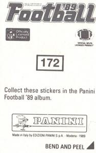 1989 Panini Stickers #172 James Wilder Back