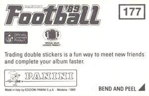 1989 Panini Stickers #177 Tampa Bay Bucs Helmet Back
