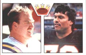 1989 Panini Stickers #204 Gary Zimmerman / Anthony Munoz Front