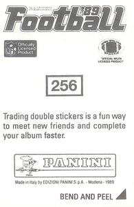 1989 Panini Stickers #256 Mike Johnson Back