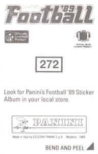 1989 Panini Stickers #272 Warren Moon Back