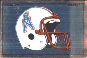 1989 Panini Stickers #279 Houston Oilers Helmet Front