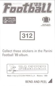 1989 Panini Stickers #312 Stephone Paige Back