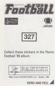 1989 Panini Stickers #327 Bo Jackson Back