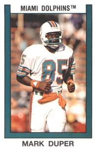 1989 Panini Stickers #338 Mark Duper Front