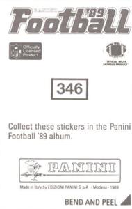 1989 Panini Stickers #346 John Stephens Back
