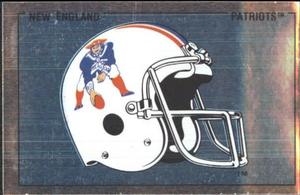 1989 Panini Stickers #349 New England Patriots Helmet Front
