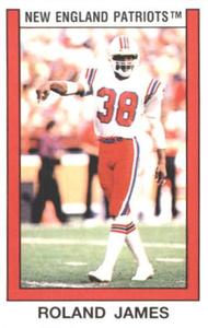 1989 Panini Stickers #351 Roland James Front