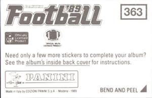 1989 Panini Stickers #363 New York Jets Helmet Back