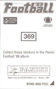 1989 Panini Stickers #369 Freeman McNeil Back