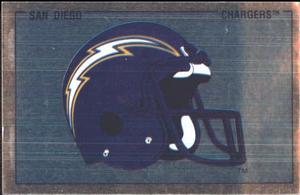 1989 Panini Stickers #390 San Diego Chargers Helmet Front