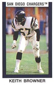 1989 Panini Stickers #393 Keith Browner Front