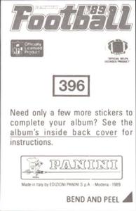 1989 Panini Stickers #396 Jamie Holland Back