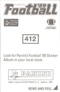 1989 Panini Stickers #412 Jerry Rice Back